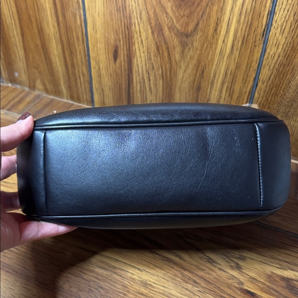 Coach Black Quilted Puffy Teri Leather Shoulder Bag Silver Chain - Picture 5 of 8